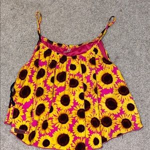 Sunflower crop top